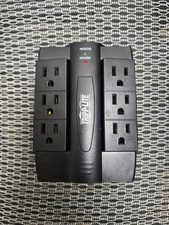 Tripp Lite Surge Protector Wall Tap 3 Outlet Rotating Power Strip Grounded
