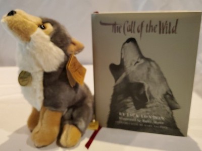 Wolf Plush - Miyoni By Aurora + Call of the Wild Hardcover Book