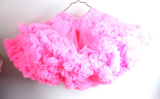 GIRLS HOT PINK CAN CAN SLIP DANCE COSTUME PAGEANT DANCE