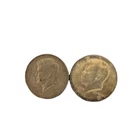 1966 and 1969-D   50C Kennedy Half Dollar 40% Silver Coin