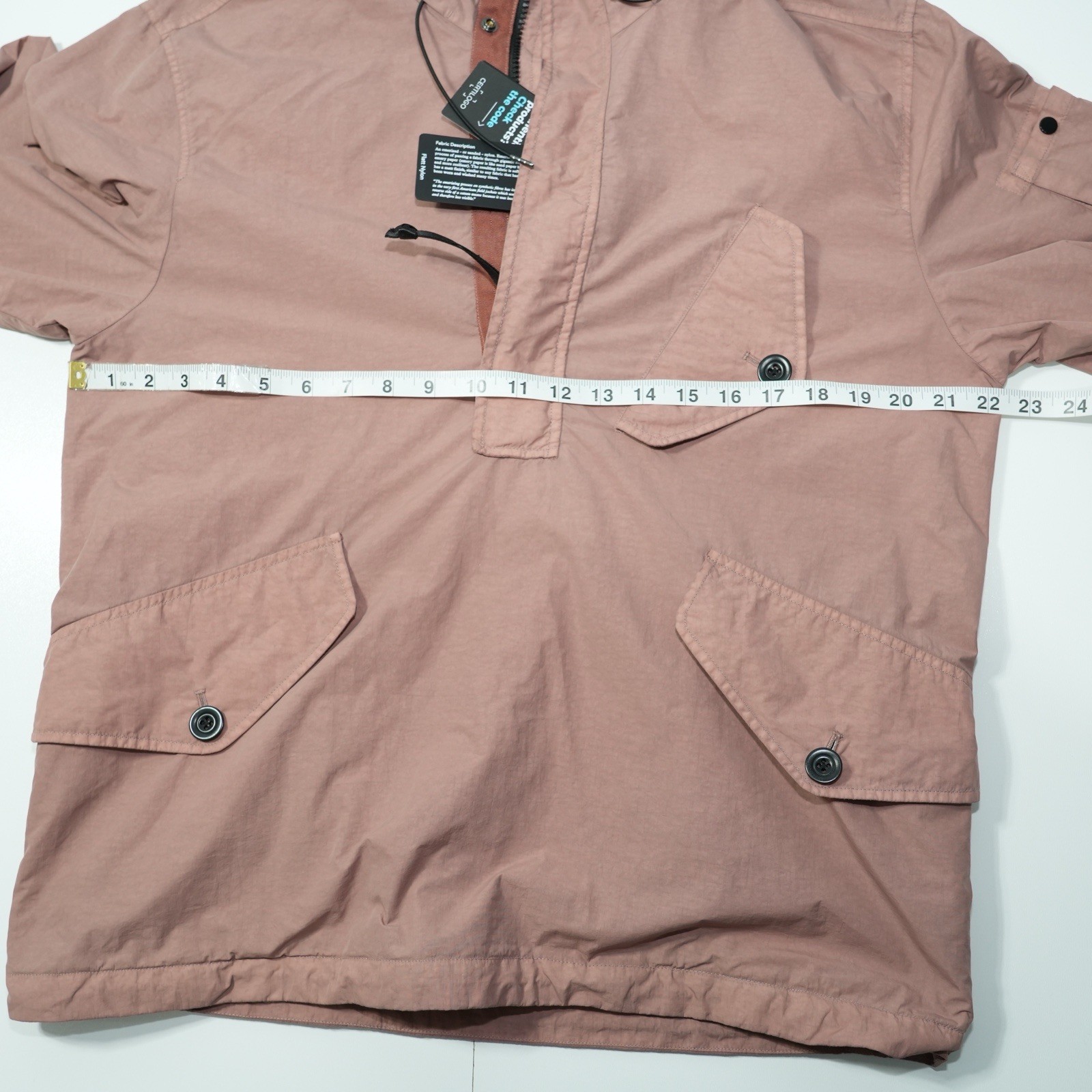 C.P. Company Flatt Nylon Overshirt Jacket Dusty Pink Size S – BNWT  thumbnail 15