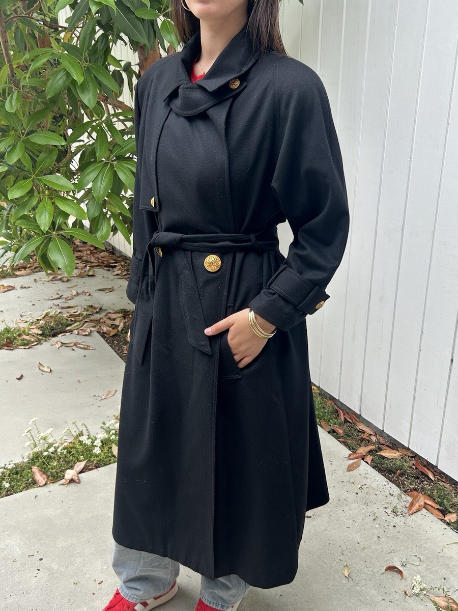 VIP【関税送料無料】希少 LANVIN WATERMELON CASHMERE LONG COAT NWOT Lina Lee 8 Wool Cashmere blend coat Silk lining Versace