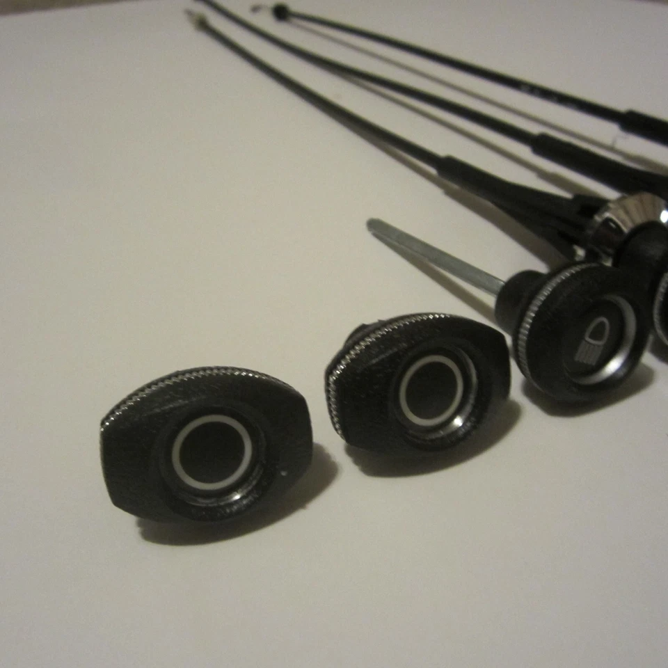 Se adapta a 78-86 Jeep CJ 5, 7, 8 cables de control de calefacción con perillas de faros limpiaparabrisas de ventilador Foto 4 de 4