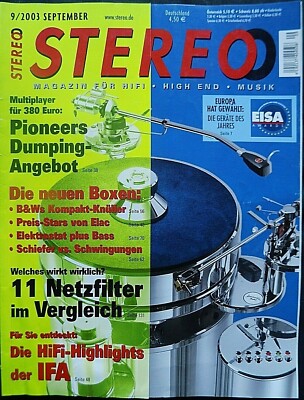 STEREO 9/03, VINCENT SA 93,SP 991 PLUS,B&W 705,AS MACHINE SMALL ROYAL,F&F SN 450