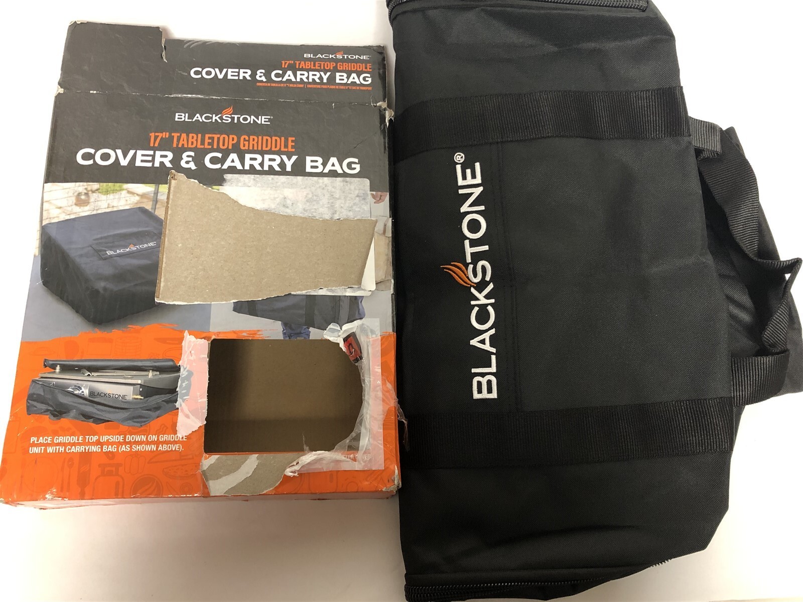 Blackstone 1720 17 in. Table Top Griddle Carry Bag & Cover, Black eBay