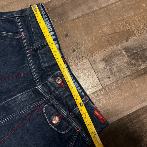 Pantalones de mezclilla vintage FUBU platino Muhammad Ali 30x33 para hombre holgados rectos Y2k difíciles de encontrar raros - Imagen 11 de 12