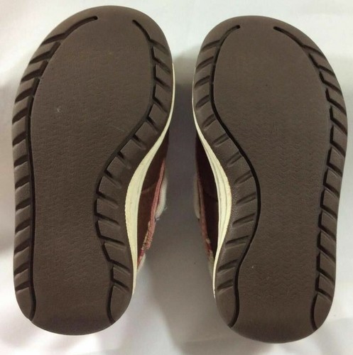 Timberland Girls Shoes 8 Pink Toddler Brown Leather Deck Boat Lace Up Non Slip - Picture 8 of 10