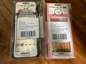 BT21 The Creme Shop Gel Nail Strip Kit BTS Universtar and Jin Blush New