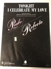 Tonight I celebrate my Love  1983 piano sheet music 2E