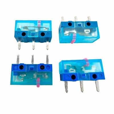 Huano Blue Transparent Pink Dot Mouse Micro Switch 80 Million