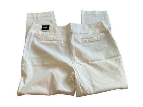 Alfani Womens Twill Ankle Pants Bright White Plus Size 20 Tapered Leg NWT - Picture 8 of 9