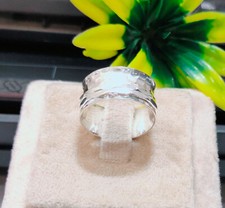 Spinner Band ring 925 Sterling Silver Designer Spinner Size 9.5 A1053