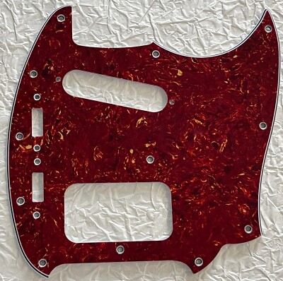 New Great-For Fender Kurt Cobain Mustang Guitar Pickguard Scratch Red Tortoise