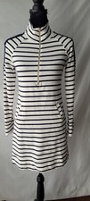 Lilly Pulitzer Skipper Popover Striped Sweater Dress Lace Long Sleeves Size XS