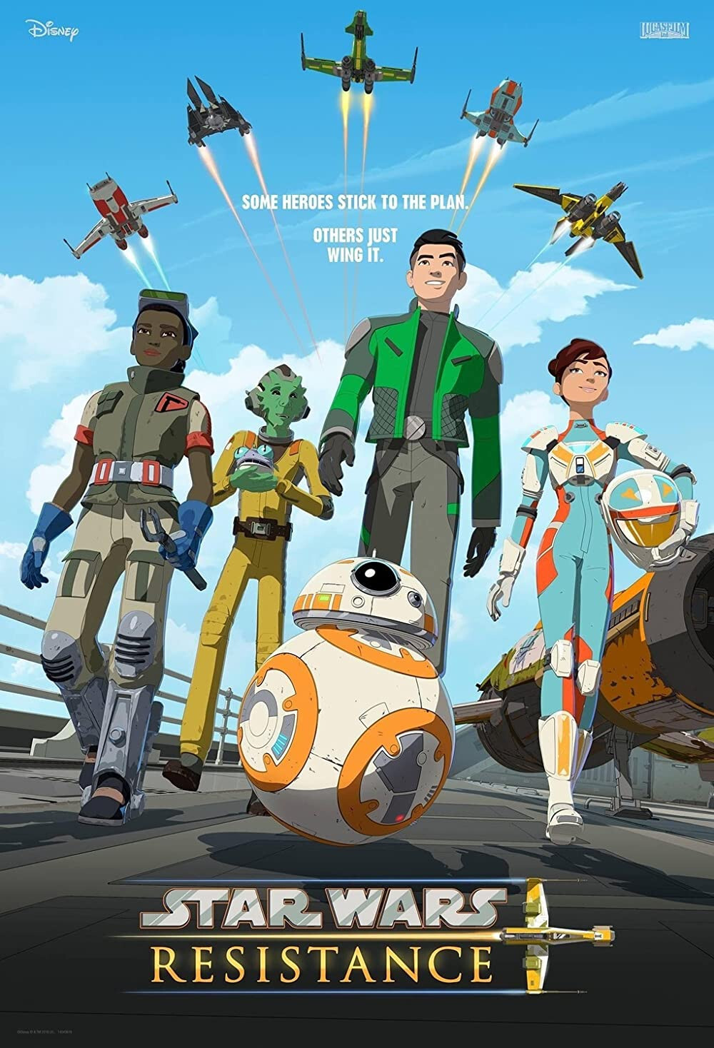Star Wars Resistance Kazuda Xiono and BB-8 Art Print Sci-Fi Gift