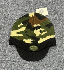 New Green Camo Reebok New York Jets Cuffed Beanie With Black Brim