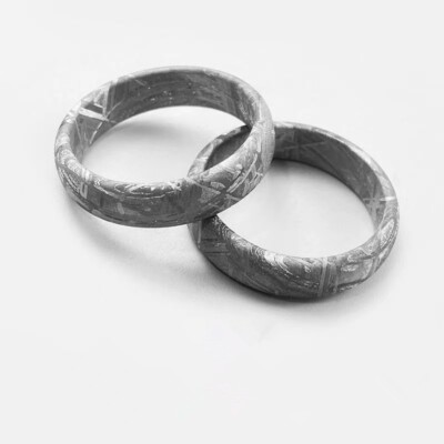 Muonionalusta meteorite ring Meteor Wedding Ring size:9