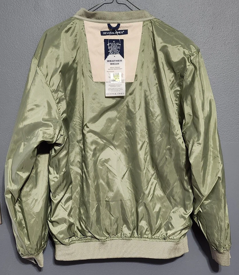 NWT's! WIND-BREAKER ~ Pull-Over Long-Sleeve V-Neck ~ Olive Medium By Devon/Jones - Image 4 of 4