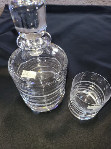 Godinger Top Shelf Cirque Crystal Bar Set 2-Piece Decanter Set - Afbeelding 2 van 5