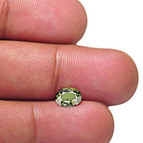IGI Certified MADAGASCAR Fancy Sapphire 1.12 Cts Natural Untreated Oval - Picture 2 of 3
