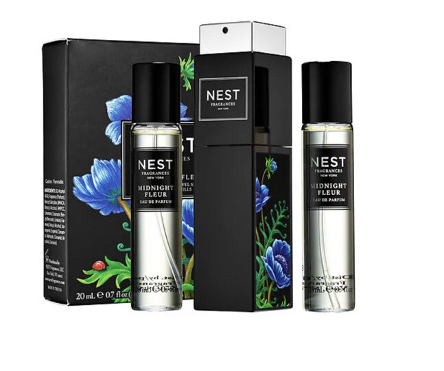 NEST Fragrances MIDNIGHT FLEUR Eau de Parfum Travel Spray W/2 Refills