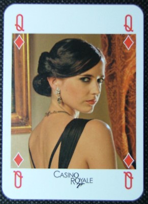 1 x Spielkarte Caterina Murino Solange 007 Casino Royale Queen Diamonds CR1