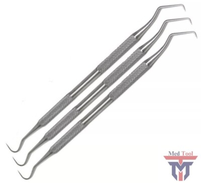 EXAMINATION DENTAL PROBE #5 EXPLORER SET OF 3pcs GERMAN INSTRUMENT LAB DENTAL