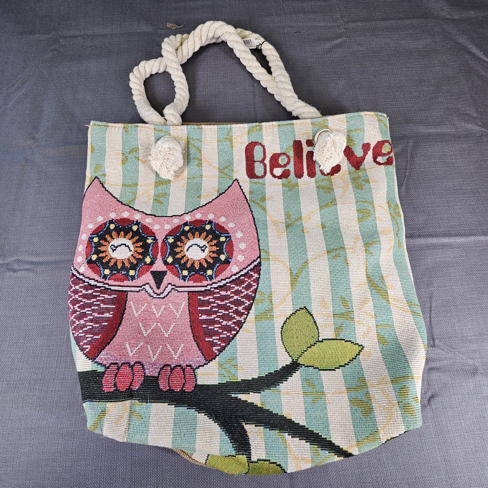 NEW Owl zippered inside zip pocket owl 