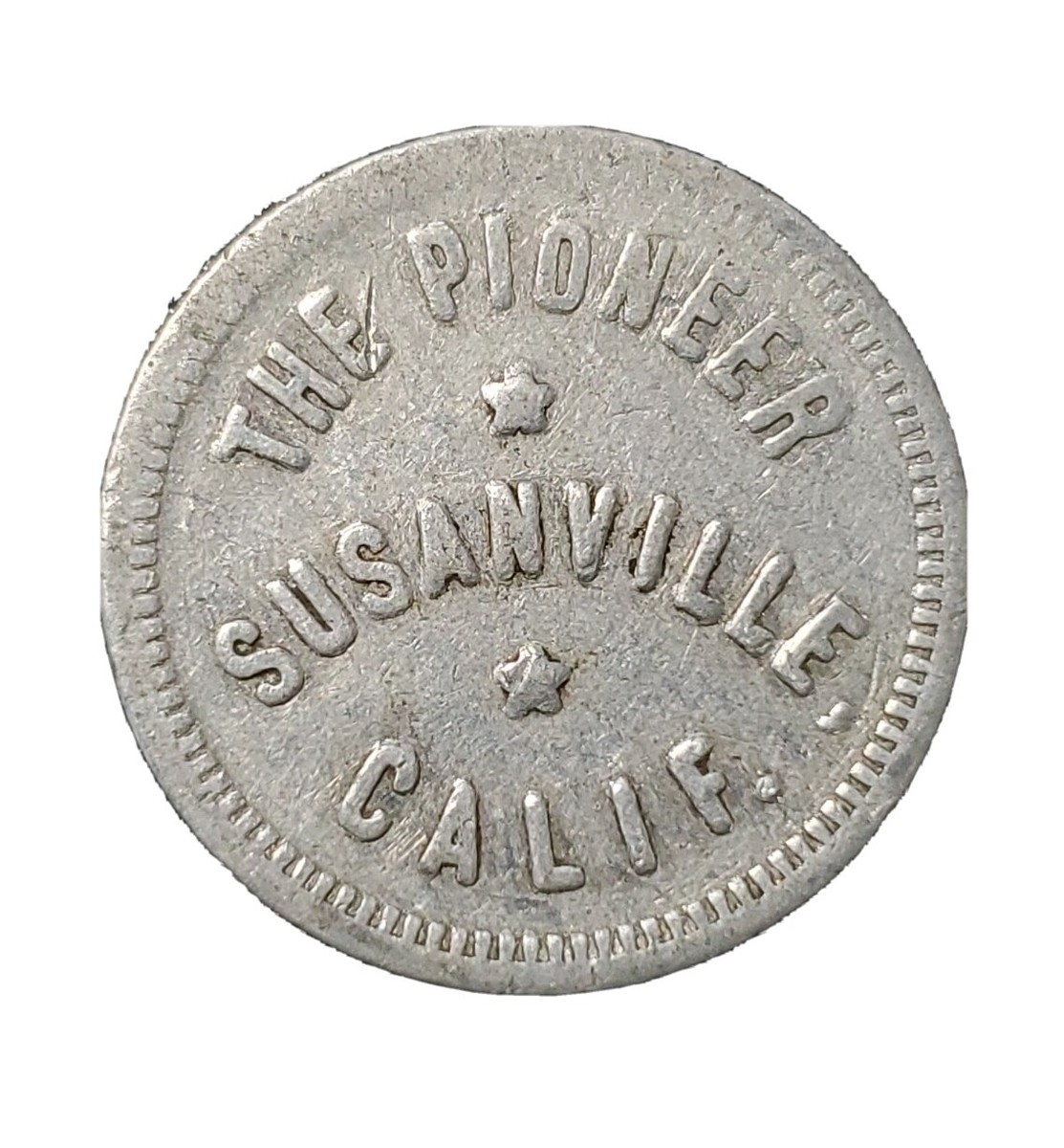 Susanville, CA Trade Token: The Pioneer GF 10¢ In Merchandise TC