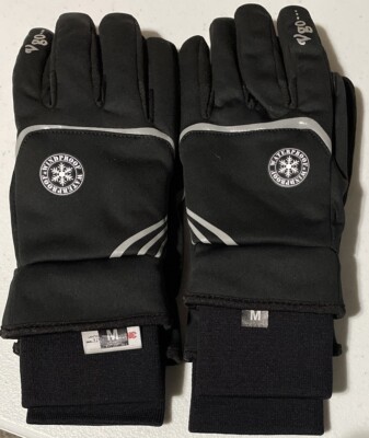 Vgo 3M Thinsulate 2 Pairs Medium Black Winter Gloves Windproof Waterproof