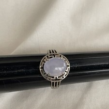 Sterling Blue Quartz Ring Size 6