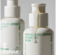 Innisfree New Green Tea Seed Hyaluronic Serum 80ml Moisturizing Skincare 2EA