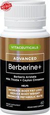 Berberine 500mg with Ceylon Cinnamon & Milk Thistle 60 Capsules