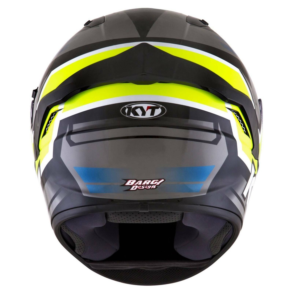 KYT NF-R Full Face Motorcycle Helmet Artwork Yellow Grey Size L | eBay