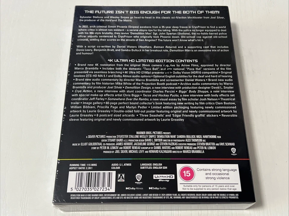 Demolition Man 4K UHD Blu-ray Limited Edition Arrows Exclusive - Image 2 of 4