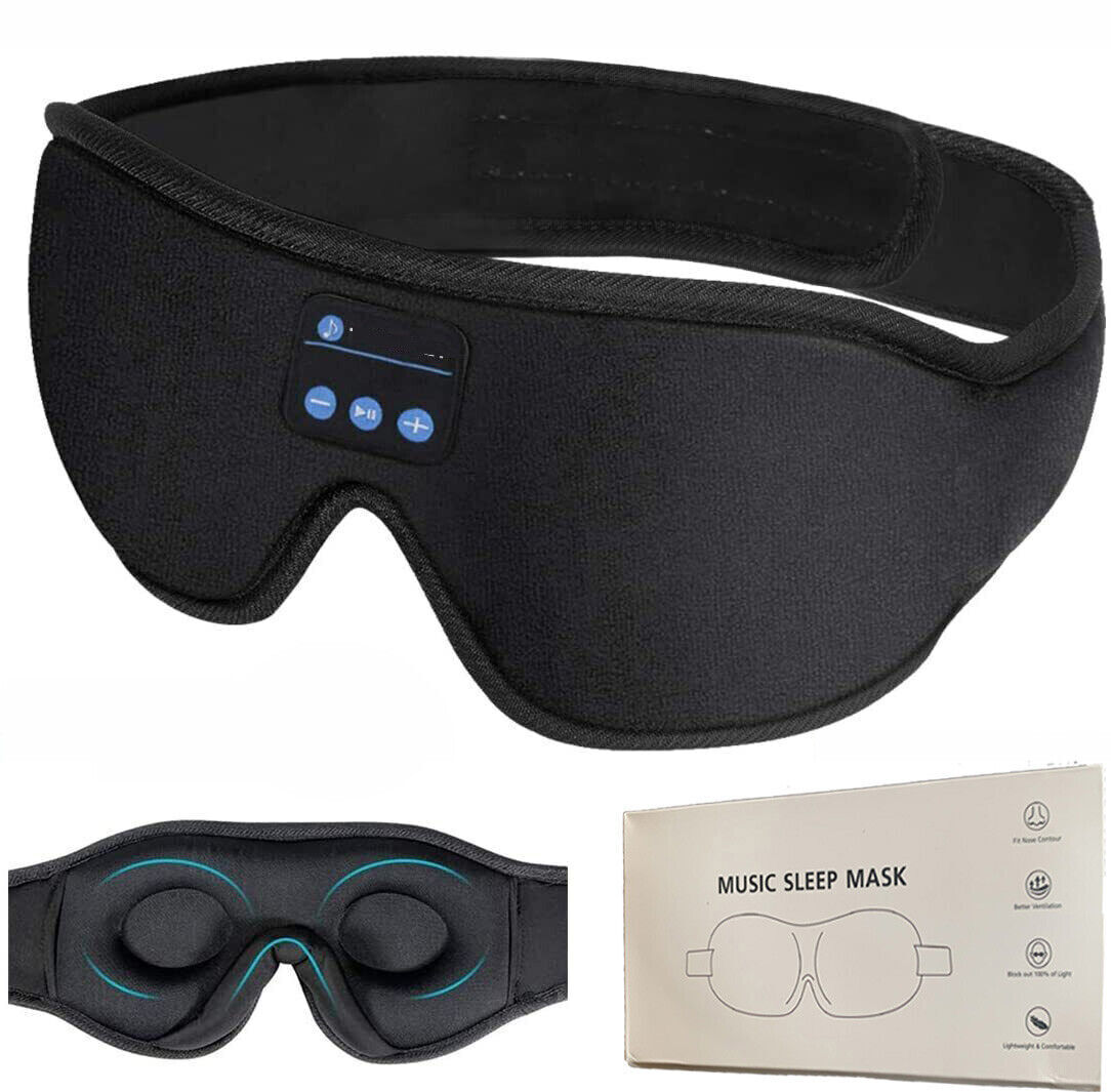 Wireless Bluetooth Stereo Builtin Headphones Sleep Eye Mask **UK FAST PSOT** eBay