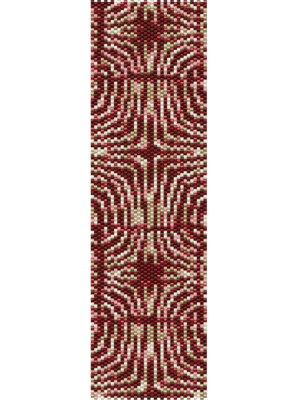 Abstract 34 Peyote Cuff Beaded Bracelet Pattern by Karen Zumbrun Beading