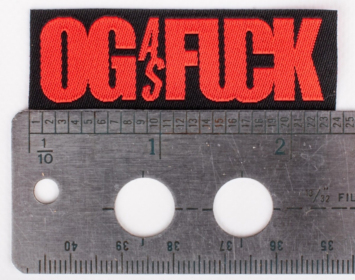 Original Gentlemen OG AS F*** Paintball Headband Sandana Tag Black & Red | UK