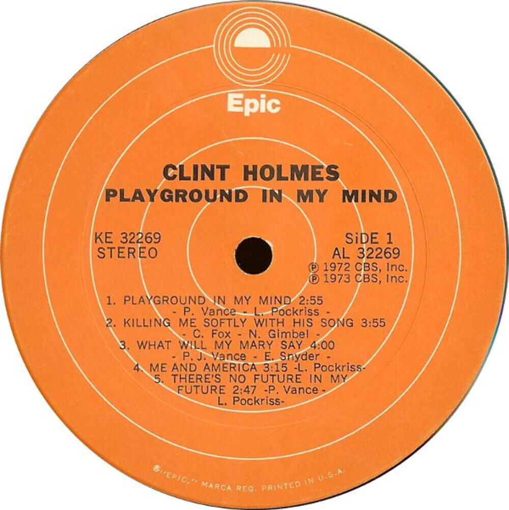 Clint Holmes - Playground In My Mind (LP, Album) | eBay