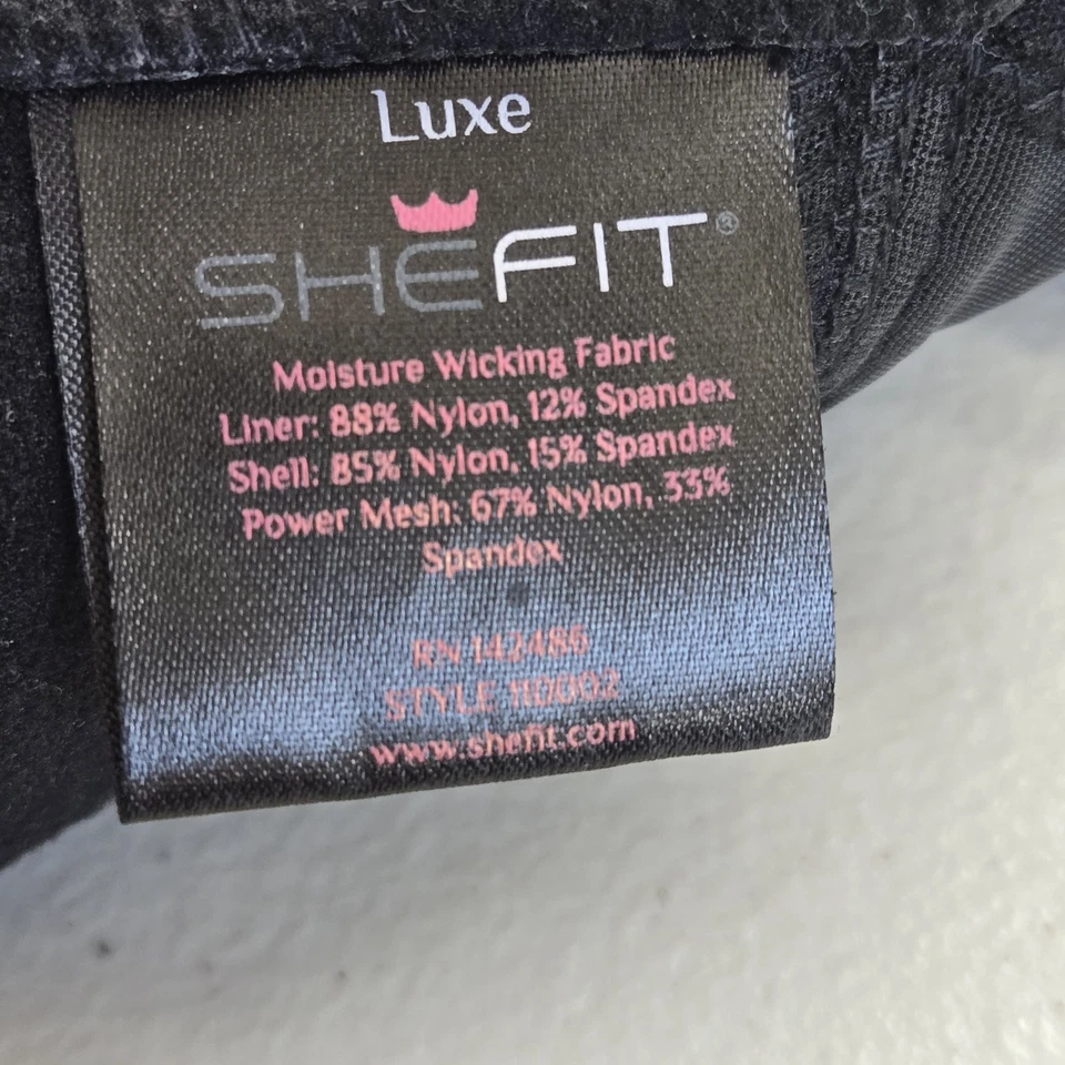 Sujetador deportivo Shefit para mujer negro de lujo malla inalámbrica cierre frontal ajustable Foto 3 de 4