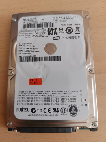 Fujitsu 200GB,Internal,5400 RPM,6.35 cm (2.5") (MHY2200BH) Desktop HDD