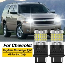 2x White 3157 LED DRL Daytime Running Light Bulbs for 2000-2014 Tahoe Suburban