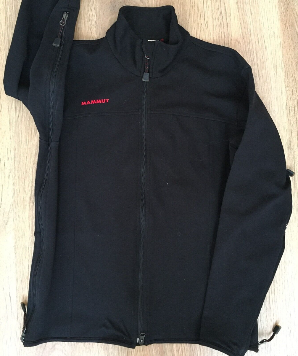 Mammut mens Black Windbreaker Windstopper Softshell Jacket size S