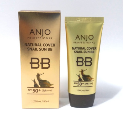 [ANJO]Natural Cover Snail Sun BB Cream SPF 50+PA+++ 50ml/Makeup Base/NO.1 Korean