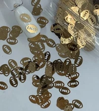 Metallic Champagne Football Nail Glitter 8MM | 1 TSP | Gel Nail Art & Acrylic