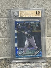 2019 Bowman Chrome Julio Rodriguez Blue Shimmer #/150 1st  Mariners BGS 9.5
