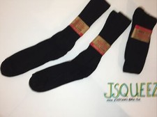 2 Pair Vintage 80s NOS GOLD MEDAL USA Mid-Calf Socks 6-12 Black NWT Dress Casual