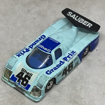 Vintage 1984 Sauber Group C Racer Matchbox #46 Shell Rare Grand Prix Sauber 1:55