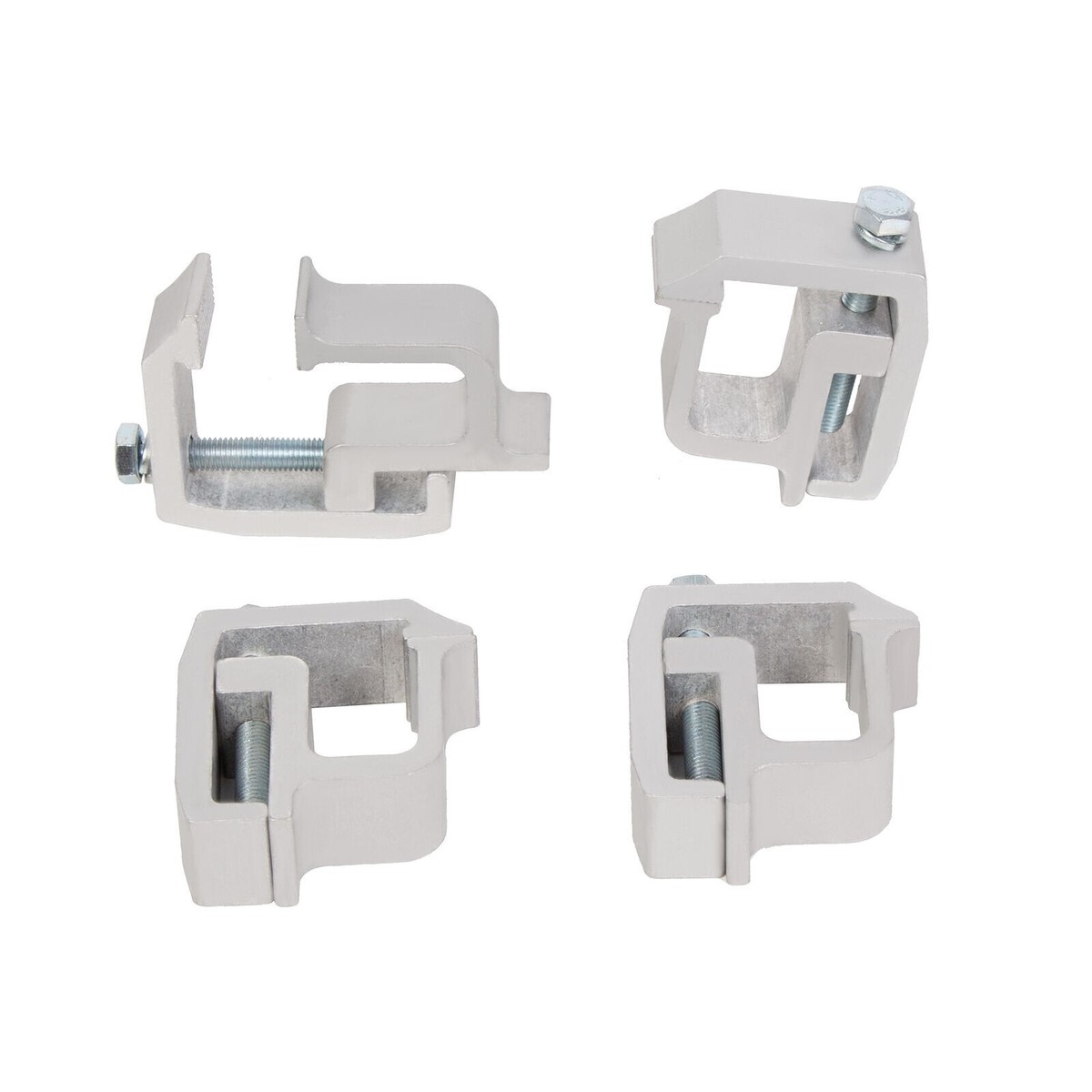 Utility Track Mounting Clamps – 4-Pack Heavy-Duty Aluminum Alloy For Truck Caps & Camper Shells