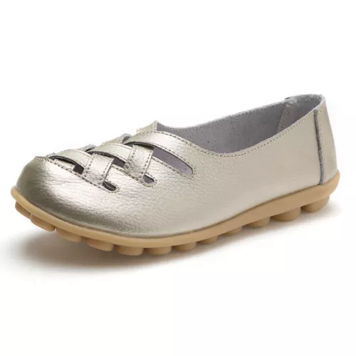 UK Women Ladies Slip On Leather Comfy Work Summer Casual Loafers Shoes Sizes $ - Picture 9 of 36